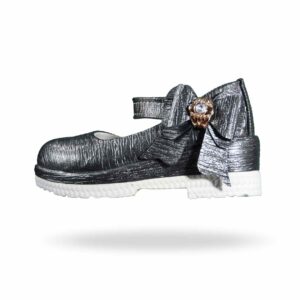 کفش مجلسی دخترانه مدل لیرا (رنگ نقره ای)