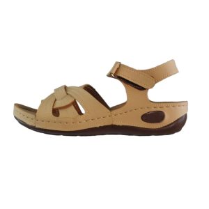 صندل طبی زنانه مدل تیراژه ۱۰۲ شهپر (رنگ کرم)